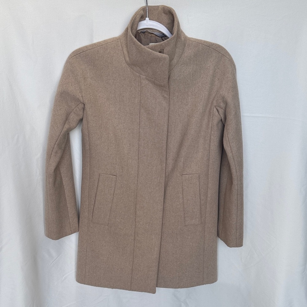 J Crew Cocoon Coat - Tan